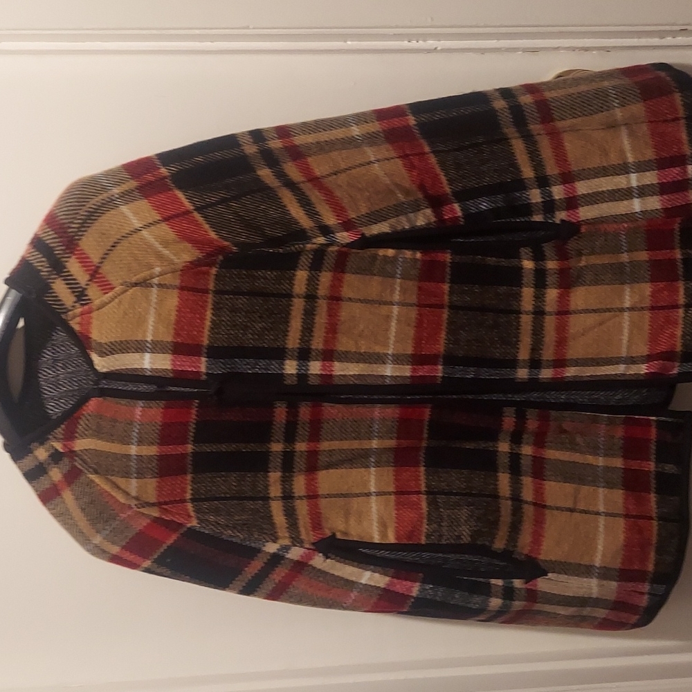 Plaid cardigan
